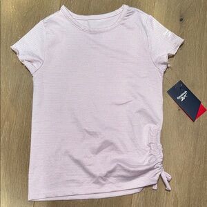 Reebok White Short Sleeve Tie Front T-Shirt